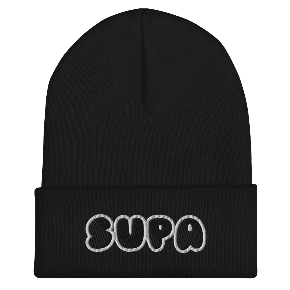 SUPA VILN Cuffed Beanie Black