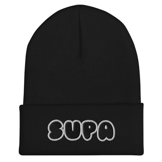 SUPA VILN Cuffed Beanie Black