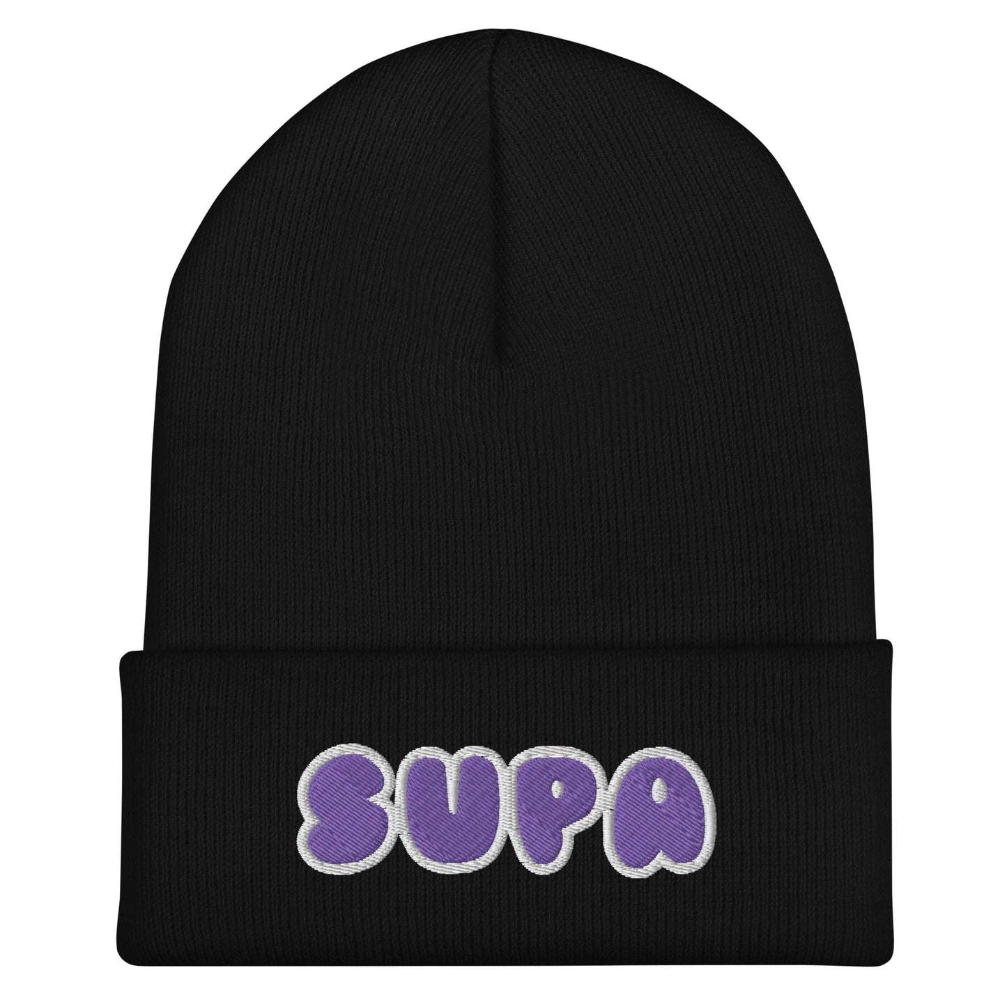 SUPA Royale Cuffed Beanie Black