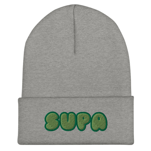 SUPA Slime Cuffed Beanie Gray